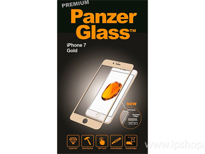 Panzerglass Gold Premium - tvrden sklo na cel displej pre Apple iPhone 7 / iPhone 8 / iPhone SE 2020 zlat **VPREDAJ!!