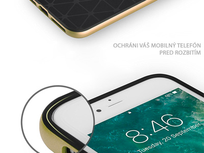 Rock Vision TPU Gold - Luxusn ochrann kryt (obal) na Apple iPhone 7 Plus / iPhone 8 Plus **AKCIA!!