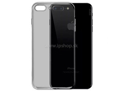 Luxusn ochrann kryt (obal) BASEUS Ultra Slim TPU Smokey Black (ed) na Apple iPhone 7 Plus / iPhone 8 Plus **VPREDAJ!!
