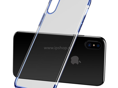 Ochrann kryt (obal) Baseus Shining Bumper Blue (modr) na Apple iPhone X **VPREDAJ!!