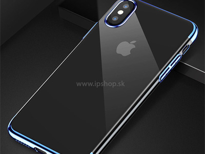 Ochrann kryt (obal) Baseus Shining Bumper Blue (modr) na Apple iPhone X **VPREDAJ!!