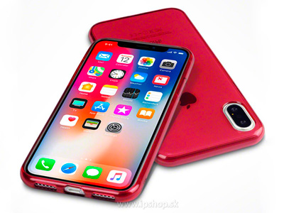Ochrann gelov kryt (obal) TPU Red (erven) na Apple iPhone X / XS **AKCIA!!