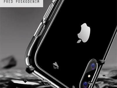 Rock Bumper Grey (ed) - Plastov ochrann kryt (obal) na Apple iPhone X / XS **AKCIA!!