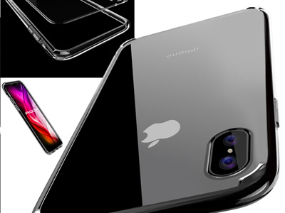 Rock Bumper Grey (ed) - Plastov ochrann kryt (obal) na Apple iPhone X / XS **AKCIA!!