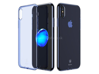 Luxusn ochrann kryt (obal) BASEUS Ultra Slim TPU Blue (modr) na Apple iPhone X **AKCIA!!