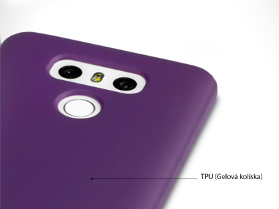 Ochrann gelov kryt (obal) farba Purple Matte (fialov matn) na LG G6 **AKCIA!!