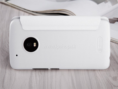 Luxusn Sparkle Side Flip puzdro biele pre Moto G5 Plus **VPREDAJ!!