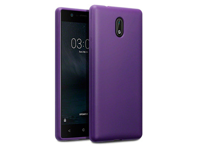 Ochrann gelov kryt (obal) TPU Purple Matte (matn fialov) na Nokia 3 **AKCIA!!