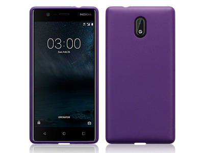 Ochrann gelov kryt (obal) TPU Purple Matte (matn fialov) na Nokia 3 **AKCIA!!