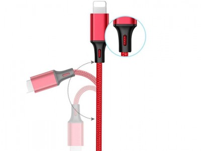 Rapid Charging Cable Red (erven) - Nabjac kabel 3 v 1 na Apple iPhone a iPad, Micro USB a USB typ C (USB-C)