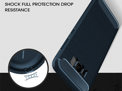 Fiber Armor Defender Navy Blue (modr) - odoln ochrann kryt (obal) na Samsung Galaxy S8 Plus **AKCIA!!