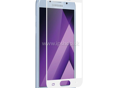 Tempered Glass White - temperovan tvrden ochrann sklo na cel displej pre Samsung Galaxy A5 (2017) biele