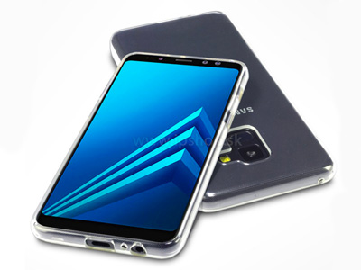 2x ochrann� gelov�/gumov� kryt (obal) Ultra Clear (�ir�) na Samsung Galaxy A8 (2018) **AKCIA!!