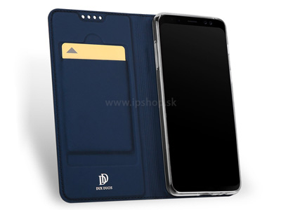 Luxusn Slim pouzdro Dark Blue (modr) na Samsung Galaxy A8 (2018)
