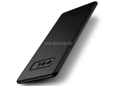 Carbon Fiber Case Black (ern) - odoln ochrann kryt (obal) pro Samsung Galaxy Note 8