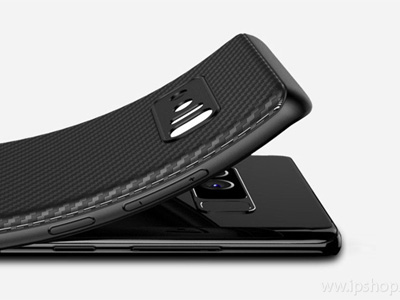 Carbon Fiber Case Black (ierny) - odoln ochrann kryt (obal) pre Samsung Galaxy Note 8