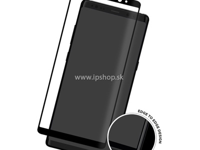 EIGER 3D Glass - Temperovan tvrden sklo na cel displej pre SAMSUNG Galaxy Note 8 - ierne **AKCIA!!