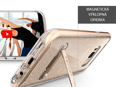 Spigen Crystal Hybrid Glitter Black - luxusn ochrann kryt (obal) na Samsung Galaxy S8 ierny **AKCIA!!