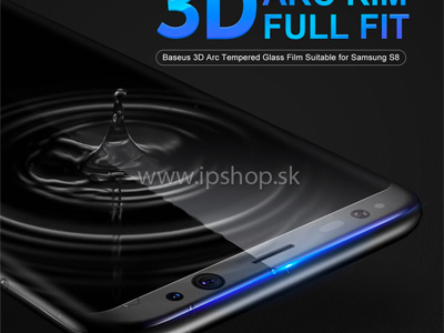 3D ARC Glass - Temperovan ochrann sklo na cel displej pre SAMSUNG Galaxy S8