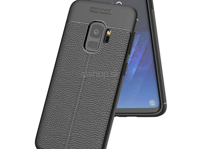 Leather Armor Grey (ed) - luxusn ochrann kryt (obal) na Samsung Galaxy S9 **VPREDAJ!!