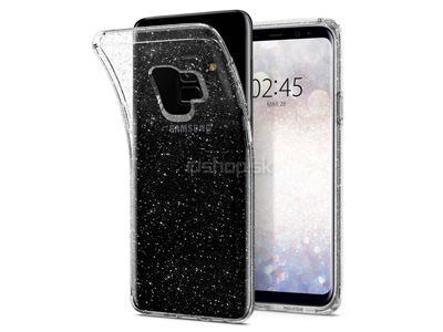 Spigen Liquid Crystal Glitter (glitrovan) - luxusn ochrann kryt (obal) na Samsung Galaxy S9