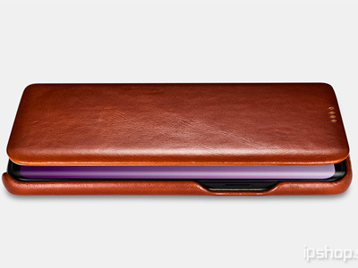 Elegance Book Brown - luxusn koen puzdro z pravej koe pre Samsung Galaxy S9 - hned