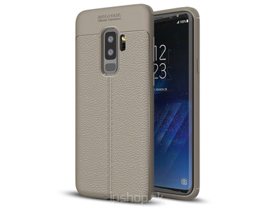 Leather Armor Grey (ed) - luxusn ochrann kryt (obal) na Samsung Galaxy S9 Plus **VPREDAJ!!