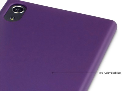 Ochrann gelov kryt (obal) TPU Purple Matte (matn fialov) na Sony Xperia XA1 Ultra