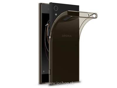 Ochranný gelový/gumový kryt (obal) TPU Smokey Black (dymový šedý) na Sony Xperia XA1 Ultra