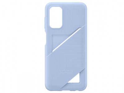 Samsung Card Slot Cover (modr) - Ochrann kryt s puzdrom na kartu pre Samsung Galaxy A13 4G