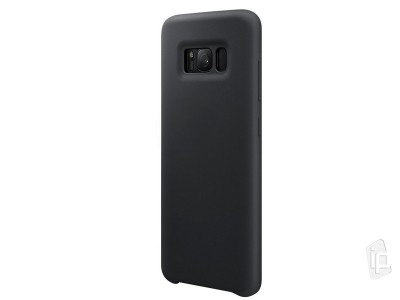 Liquid Silicone Cover (ierny) - Ochrann obal na Samsung Galaxy S8