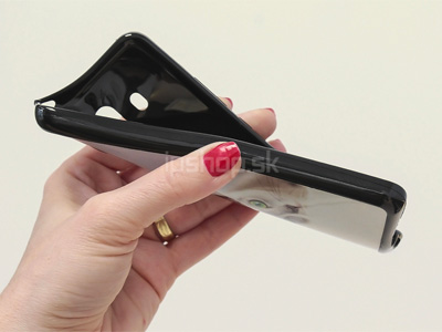 Ochrann kryt (obal) TPU s potlaou (vlastnou fotkou) s iernym okrajom pre Apple iPhone 7 / iPhone 8 / iPhone SE 2020
