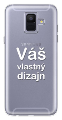 Priesvitný TPU kryt (obal) s bezokrajovou potlačou (vlastnou fotkou) pre Samsung Galaxy A6 2018