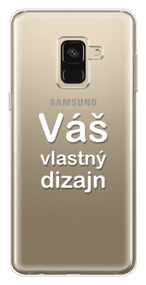 Priesvitný TPU kryt (obal) s bezokrajovou potlačou (vlastnou fotkou) pre Samsung Galaxy A8