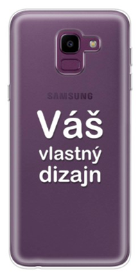Priesvitný TPU kryt (obal) s bezokrajovou potlačou (vlastnou fotkou) pre Samsung Galaxy J6 2018