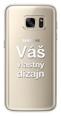 Priesvitný TPU kryt (obal) s bezokrajovou potlačou (vlastnou fotkou) pre Samsung Galaxy S7