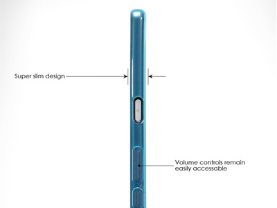 Ochrann gelov kryt (obal) TPU na Sony Xperia X modr **VPREDAJ!!