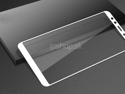 3D Full Glue Tempered Glass (biele) - Temperovan tvrden sklo na cel displej pre Xiaomi Mi A2