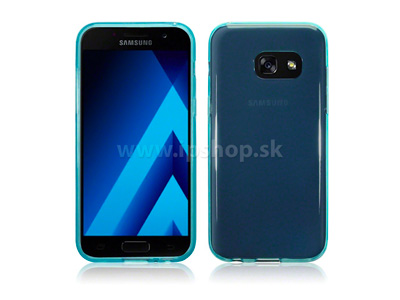 Ochrann gelov kryt (obal) modr na Samsung Galaxy A3 2017 + flia na displej **VPREDAJ!!