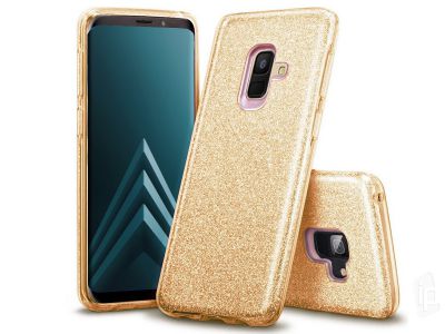 TPU Glitter Case (zlat) - Ochrann glitrovan kryt (obal) pro Samsung Galaxy A6 2018