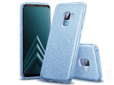 TPU Glitter Case (modr) - Ochrann glitrovan kryt (obal) pre Samsung Galaxy A8 2018 **VPREDAJ!!