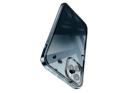 Magnetic Shield 360 Purple (fialov) - Magnetick kryt s obojstrannm sklom na Apple iPhone 11