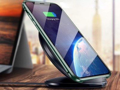 Magnetic Shield 360 Dark Green (tmavozelen) - Magnetick kryt s prednm sklom na Apple iPhone 11 Pro