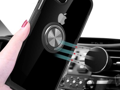 Carbon Ring Defender (ierny) - Odoln kryt (obal) na Apple iPhone 11