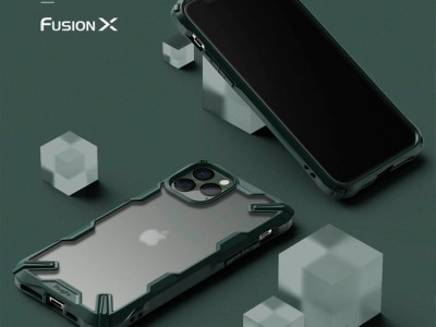 RINGKE Fusion X Matte (zelen) - Odoln ochrann kryt (obal) na Apple iPhone 11 Pro Max