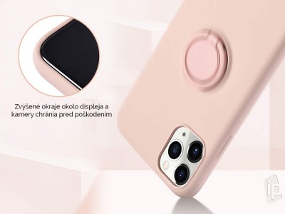Ring Liquid Silicone Cover (ruov) - Siliknov ochrann obal s driakom na Apple iPhone 11 Pro