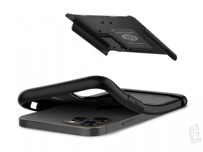 Spigen Slim Armor (�ern�) - Odoln� kryt (obal) na Apple iPhone 12 / 12 Pro