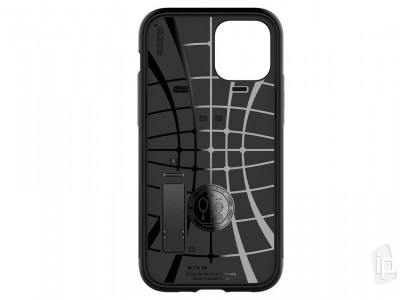 Spigen Slim Armor (�ern�) - Odoln� kryt (obal) na Apple iPhone 12 / 12 Pro
