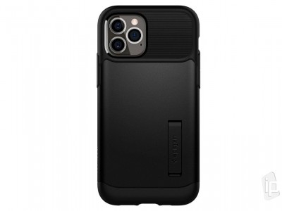 Spigen Slim Armor (�ierny) - Odoln� kryt (obal) na Apple iPhone 12 / 12 Pro