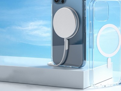 Wekome MagSafe Clear  Ochrann kryt kompatibiln s MagSafe nabjanm pre Apple iPhone 12 mini (ry)